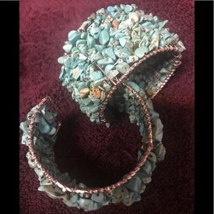 Turquoise cuff bracelets